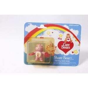 1985 Kenner Care Bears Share Bear Offering sweet treats Miniature ~260507-WH 641